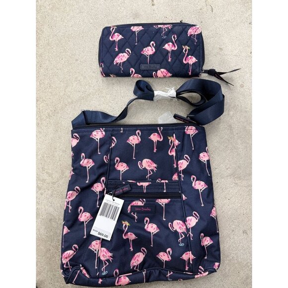 Vera Bradley Lighten Up Hipster Crossbody Bag, Flamingo Fiesta & WALLET NWTS!! - Picture 2 of 10